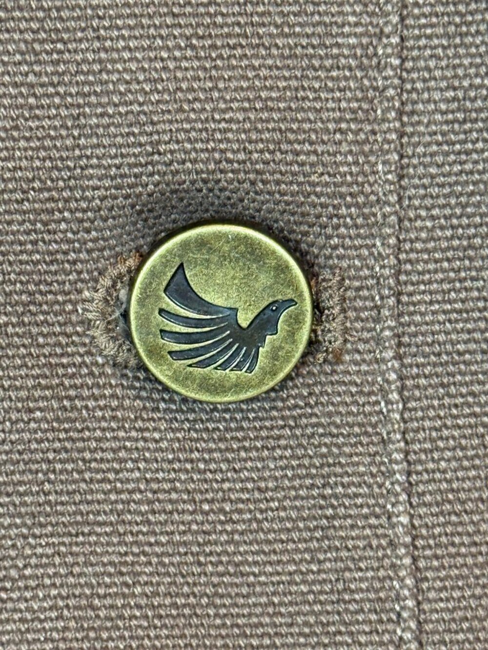 Cody James Western Jacket Brown Southwestern Canvas Chore Trucker XL - Picture 9 of 12